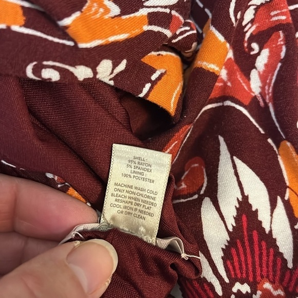 Loft Midi Sleeveless Multi Floral Dress Women’s M - Picture 7 of 14